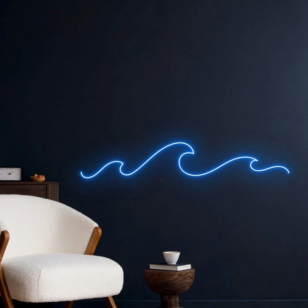 Wave Neon Light, Wave Led Sign, Beach Neon Sign, Wave Beach Wall Art, Home Wall Decor 90271